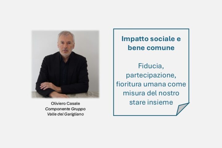 Oliviero Casale Articolo Impatto sociale e bene comune