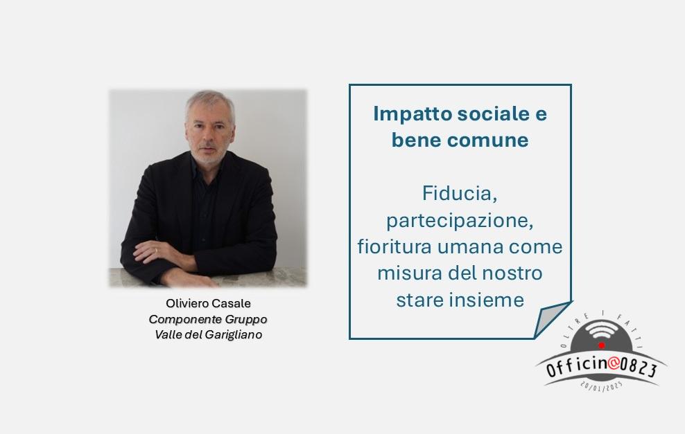 Oliviero Casale Articolo Impatto sociale e bene comune