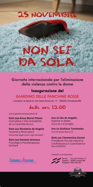 giradino delle panchine rosse
