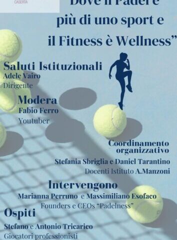 locandina padel liceo manzoni caserta