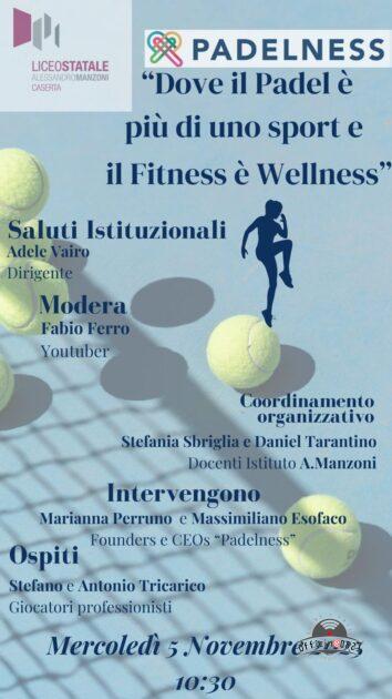 locandina padel liceo manzoni caserta