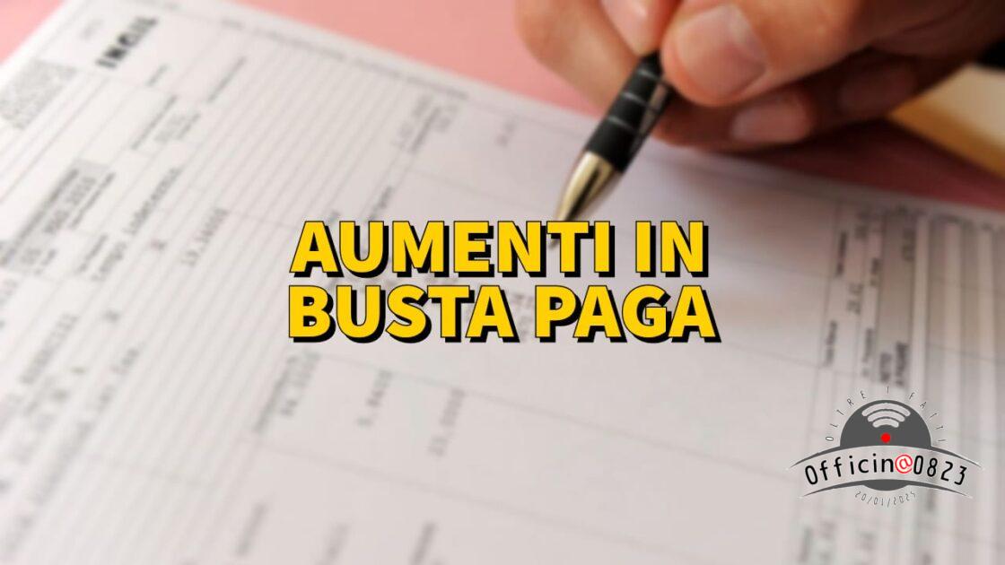 Aumenti in busta paga