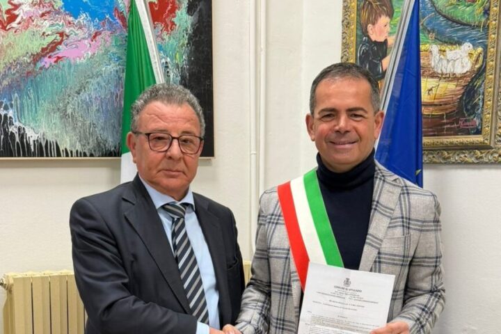 31.03.2026 Il sindaco Antonio Scialdone con Giovanni Caso