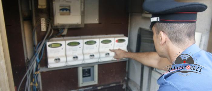 Carabinieir furto di energia elettrica