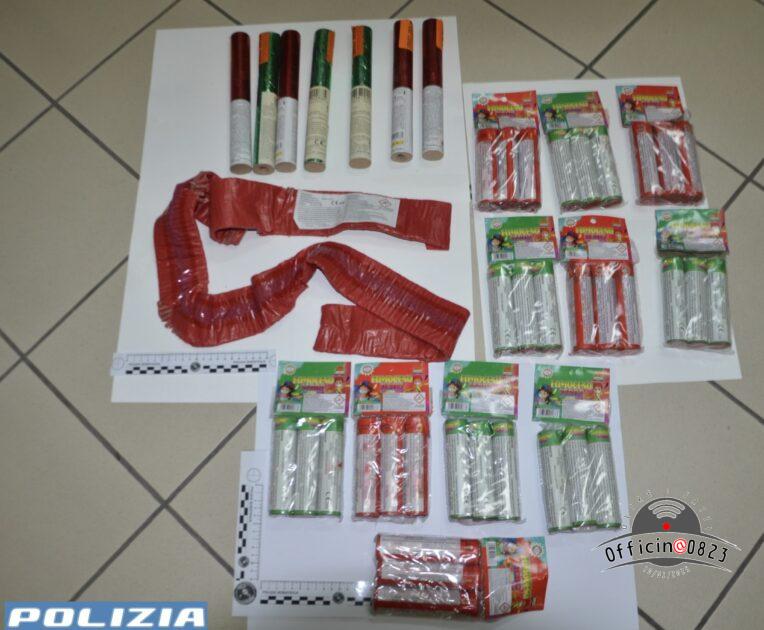 carinola materiale pirotecnico sequestrato