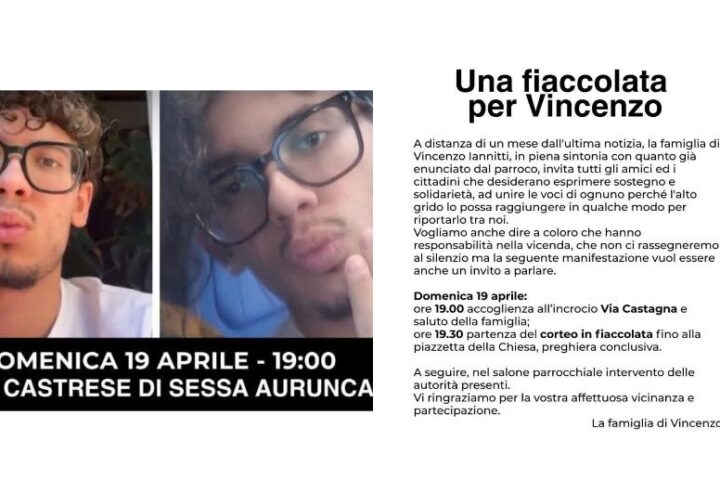 fiaccolata per vincenzo