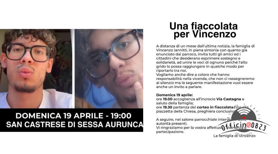 fiaccolata per vincenzo