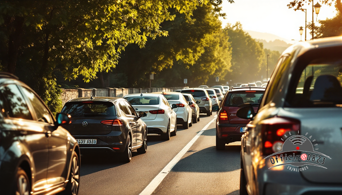 Traffico verso il litorale Domizio