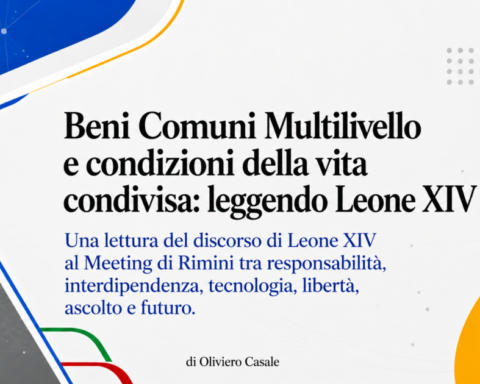 Beni Comuni Multilivello e dicorso di Papa Leone XIV di Oliviero Casale