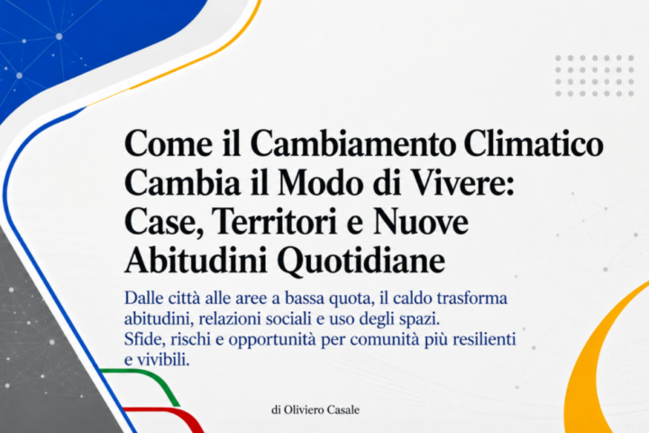 Cambiamento Climatico e Modo di Vivere Oliviero Casale