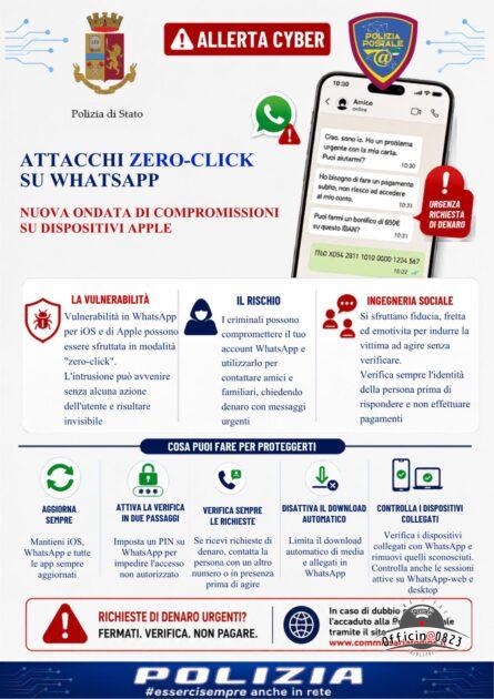 attacchi zero click su whatsapp
