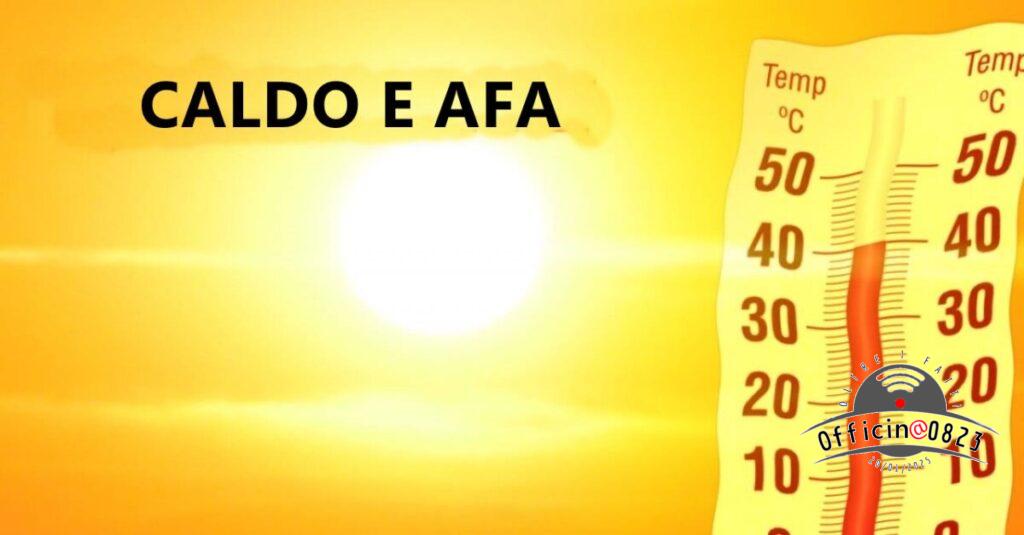 meteo caldo afa