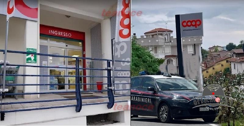 Coop e carabinieri teano auto CE