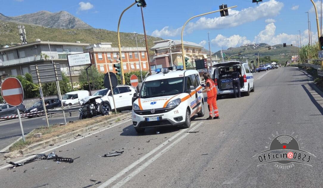 Incidente ambulanza Variante Appia a Formia