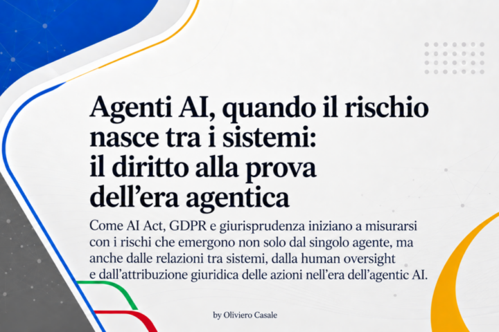 Articolo Responsanilità Agenti AI di Oliviero Casale