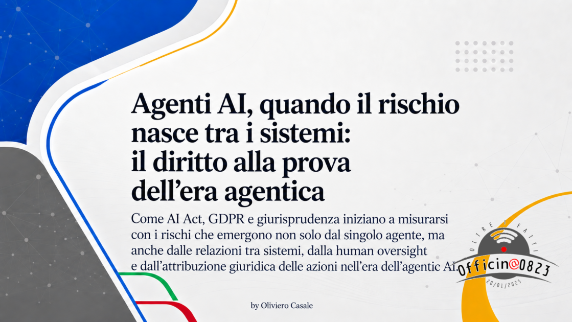 Articolo Responsanilità Agenti AI di Oliviero Casale